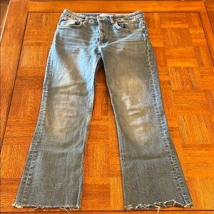 Zara Blue kick Flare Leg Jeans size 4